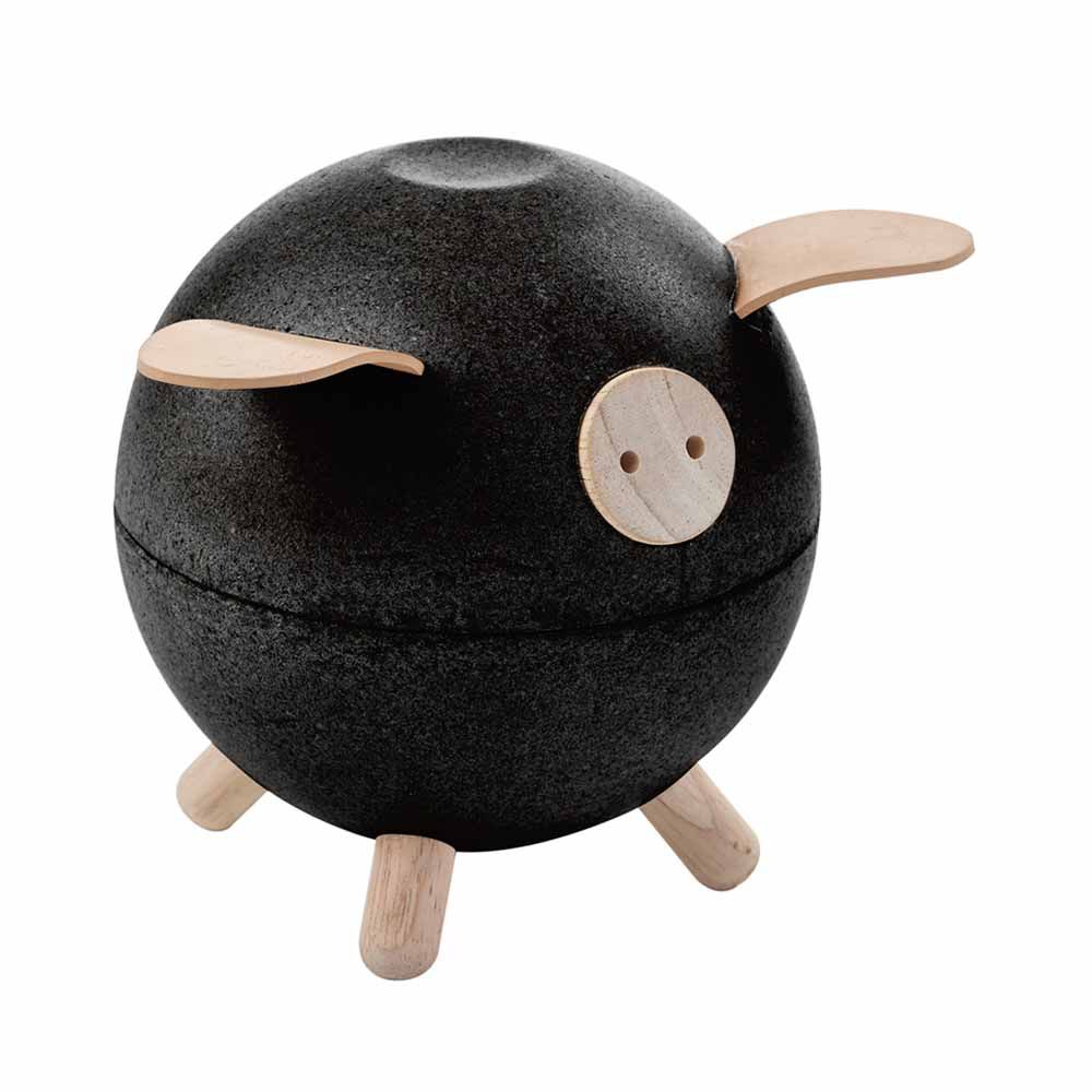 aardolie Kreek Product €17,90 - PLAN TOYS Spaarvarken zwart - The Little Ones