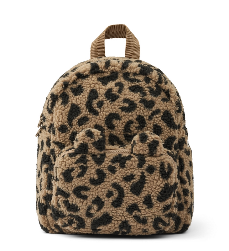 LIEWOOD Rugzak ALLAN pile backpack Leo oat black panter The